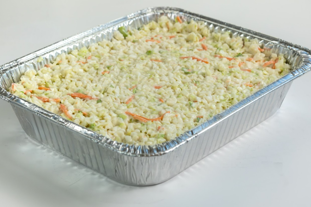 Slaw (Serves 10).