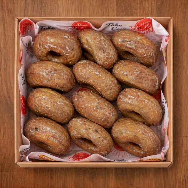 Dozen Blueberry Donuts.