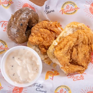 # 4 Open Face Chicken and Biscuit Combo